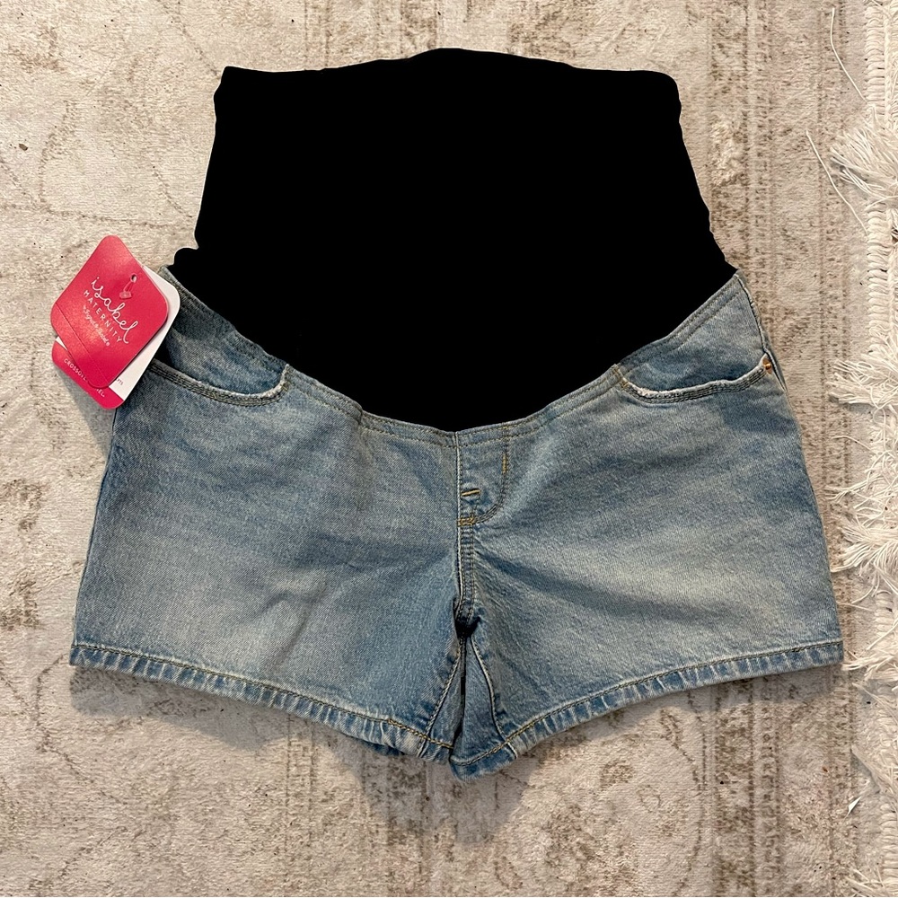 Isabel Maternity Jean Shorts